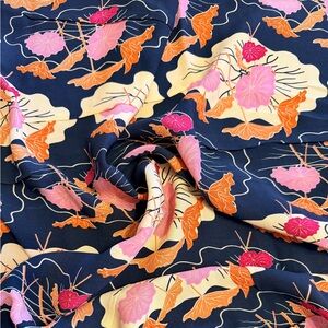 Only $5/Yard. 5 Yard of Floral Patterned Fabric in Soft Double Georgette.